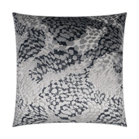 Flirty Pewter Throw Pillow | Bone & Brass