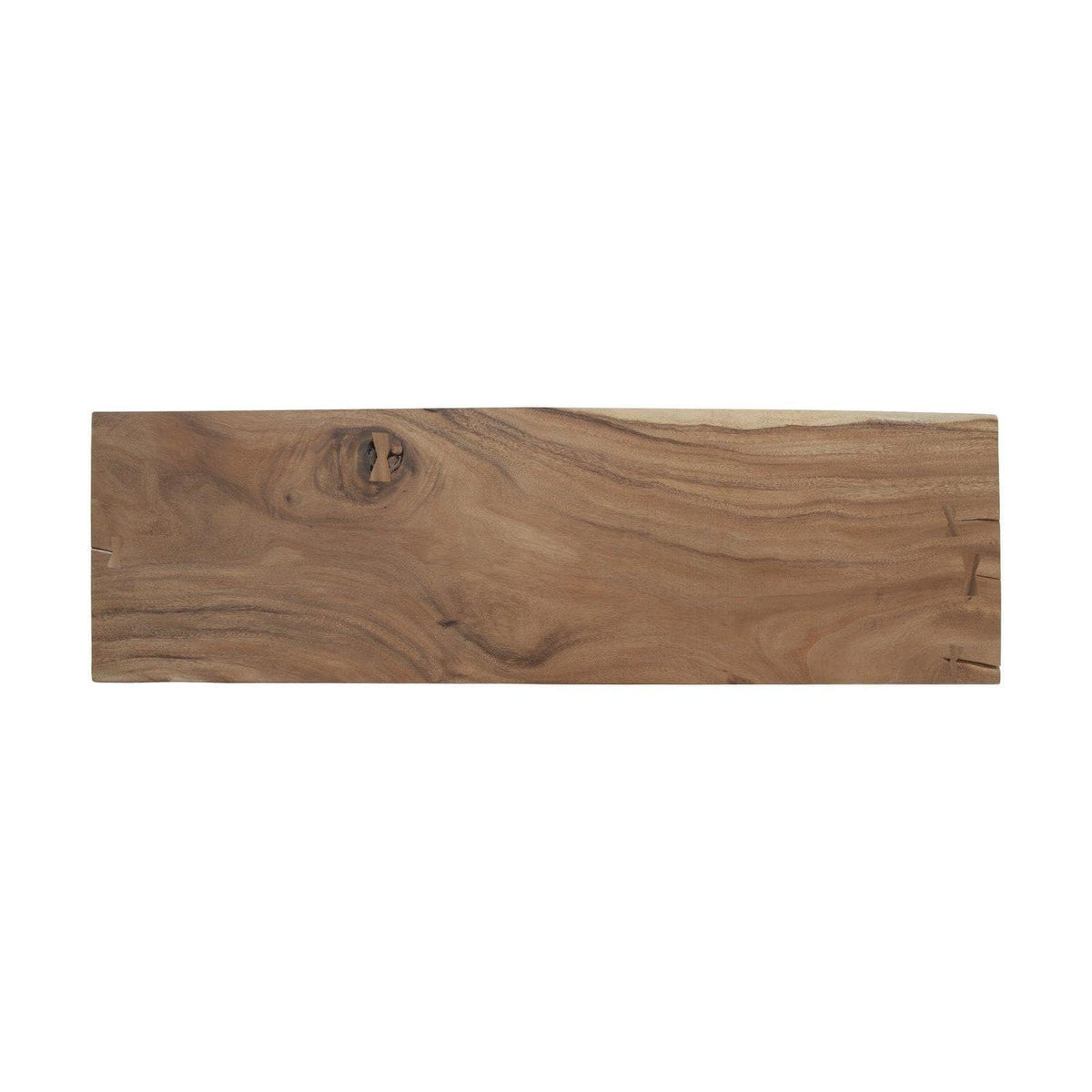 Floating Small Natural Console Table - Table Top View | Bone & Brass