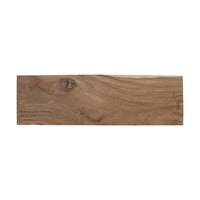 Floating Small Natural Console Table - Table Top View | Bone & Brass