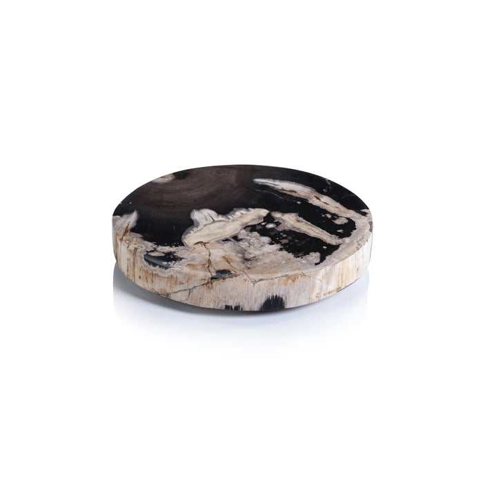 Florenza Black & Natural Petrified Wood Cheese Board | Bone & Brass