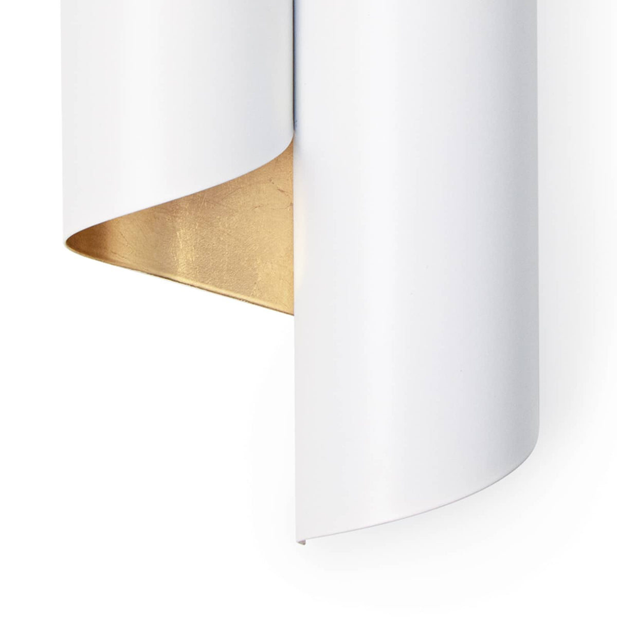 Folio Sconce White Gold - Sconce Installed | Bone & Brass