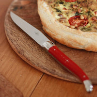 Forge de Forge de Laguiole 2 Piece Steak Knife Set Fabric Series Red