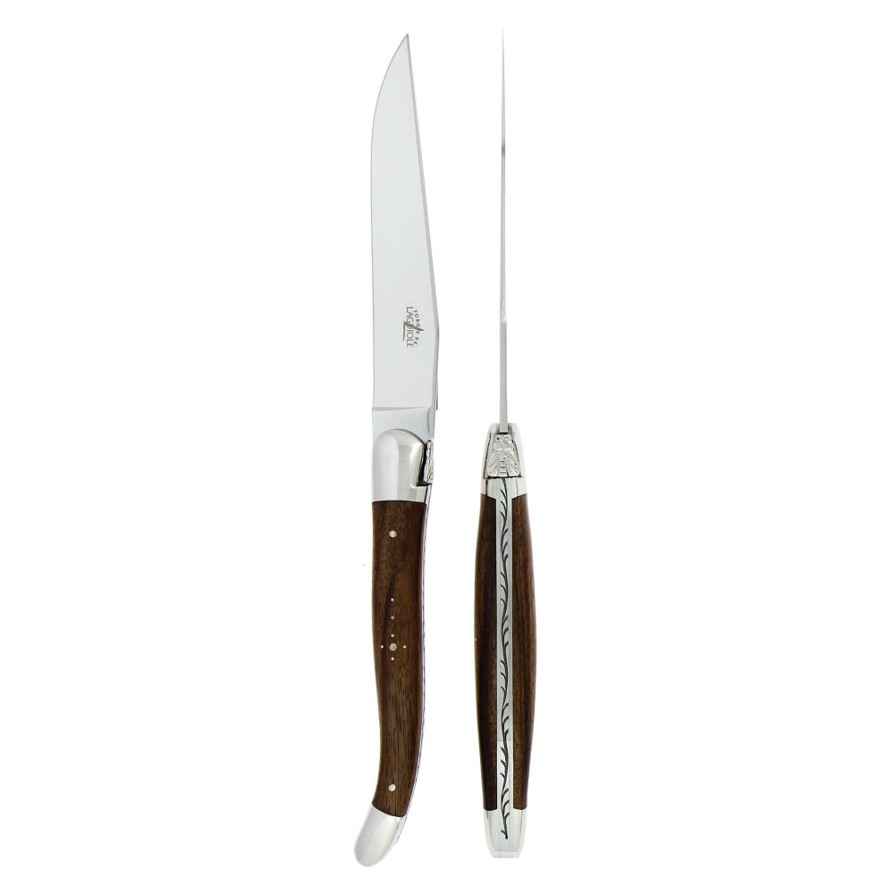 Forge de Forge de Laguiole Walnut Steak Knives - Shiny