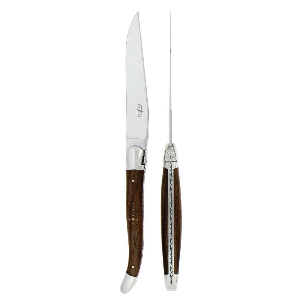 Forge de Forge de Laguiole Walnut Steak Knives - Shiny