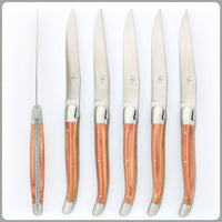 Forge de  Laguiole 6 Piece Steak Knife Set Rosewood Handle