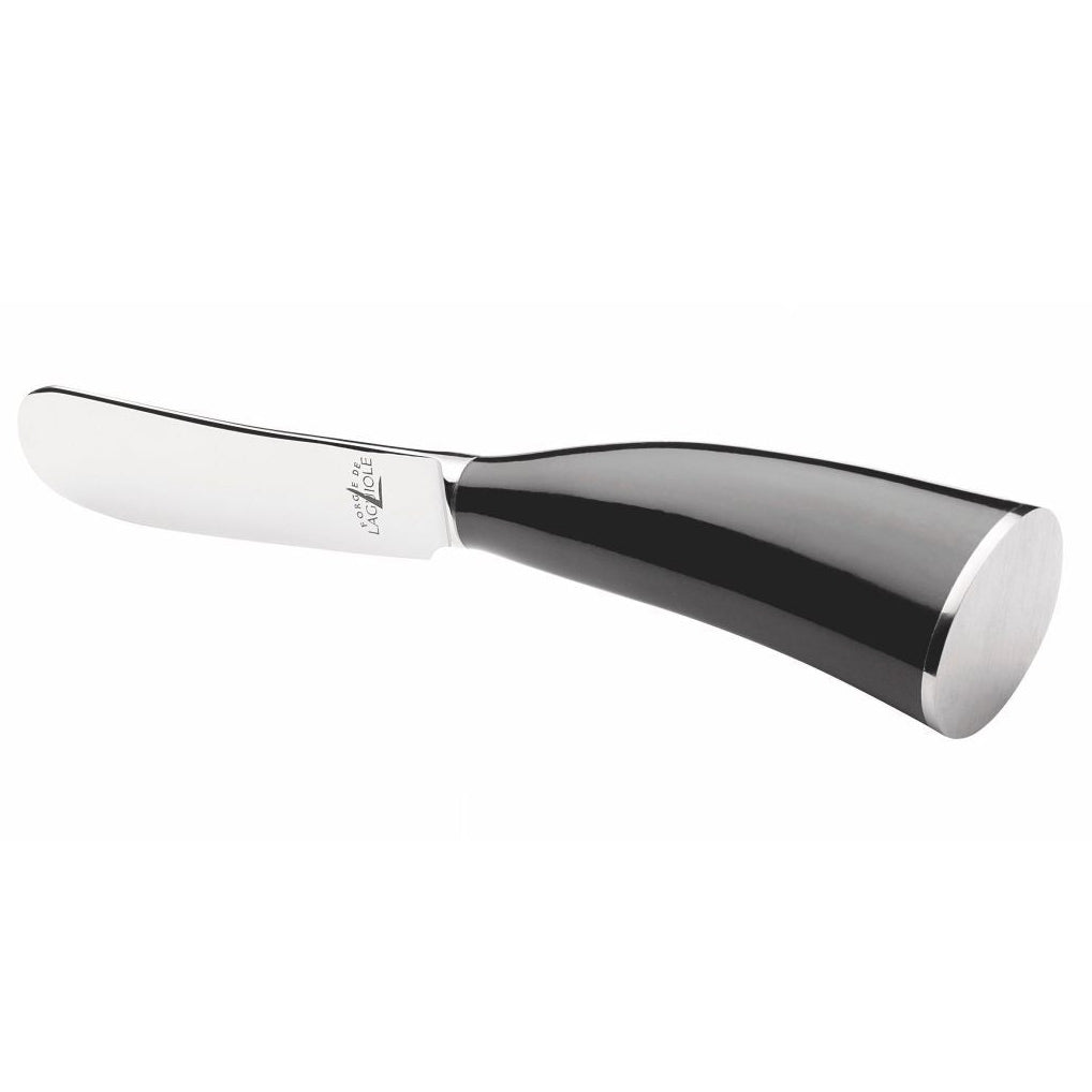 Forge de Laguiole Black Horn Tip Butter Knife - Alternate View | Bone & Brass