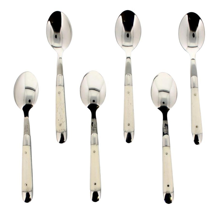 Forge de Laguiole Dessert Spoons Bone | Bone & Brass