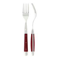 Forge de Laguiole Forks Fabric Series Burgundy