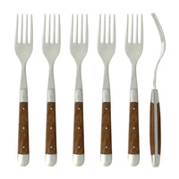 Forge de Laguiole Forks Walnut Satin Finish