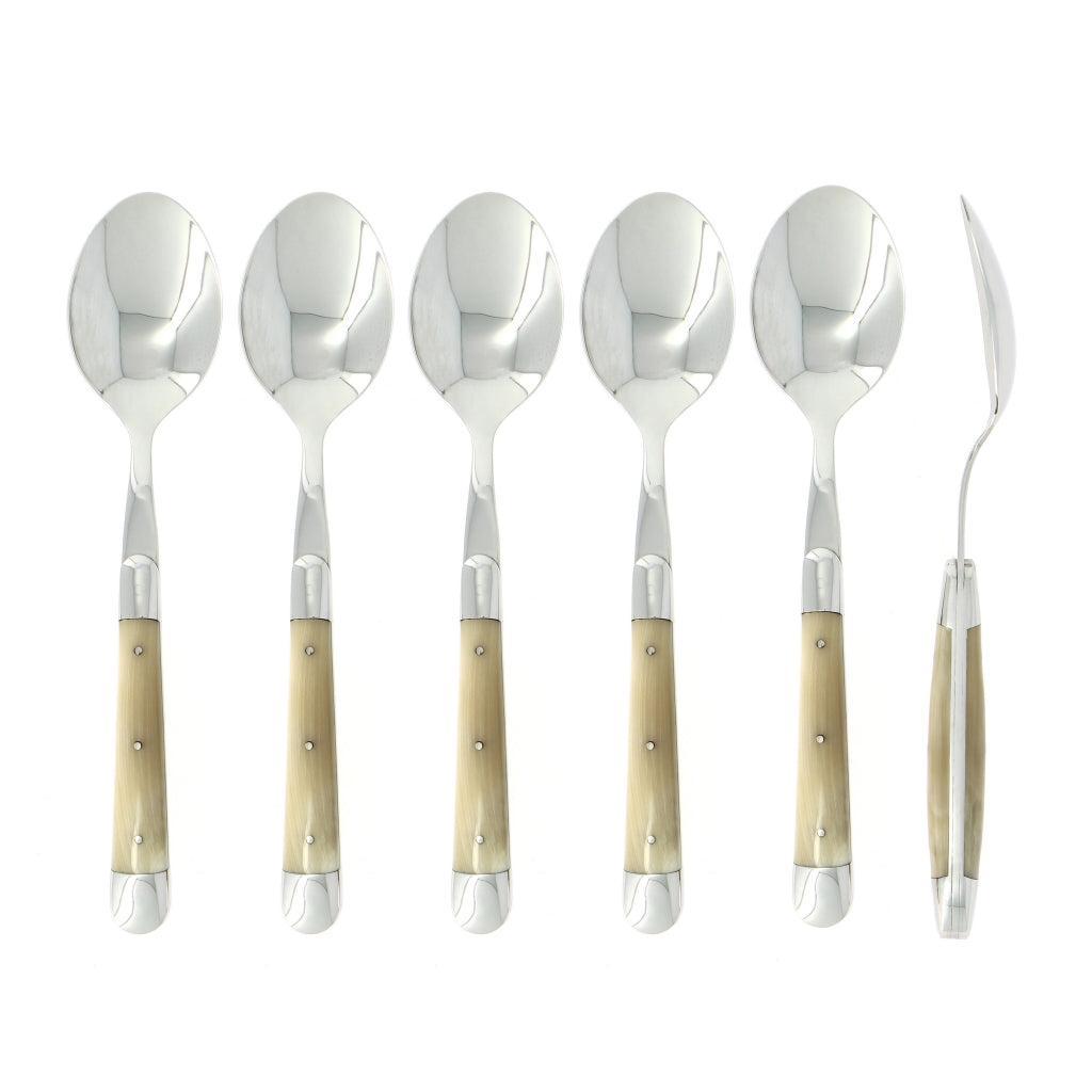 Forge de Laguiole Soup Spoons Horn Tip