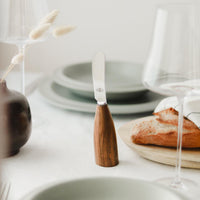 Forge de Laguiole Walnut Butter Knife - Side View | Bone & Brass
