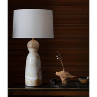 Forte Oval Leather Tray: Cognac leather tray with baseball stitching, lace handles, and weathered finish.