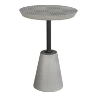 Foundation Outdoor Accent Table Grey | Bone & Brass