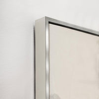 Close-up of Free Falling I Giclee Canvas Painting with a sleek silver frame and visible canvas texture.