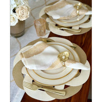 French Riviera Stonewashed Linen Napkins, Set 4 - Napkin Detail | Bone & Brass