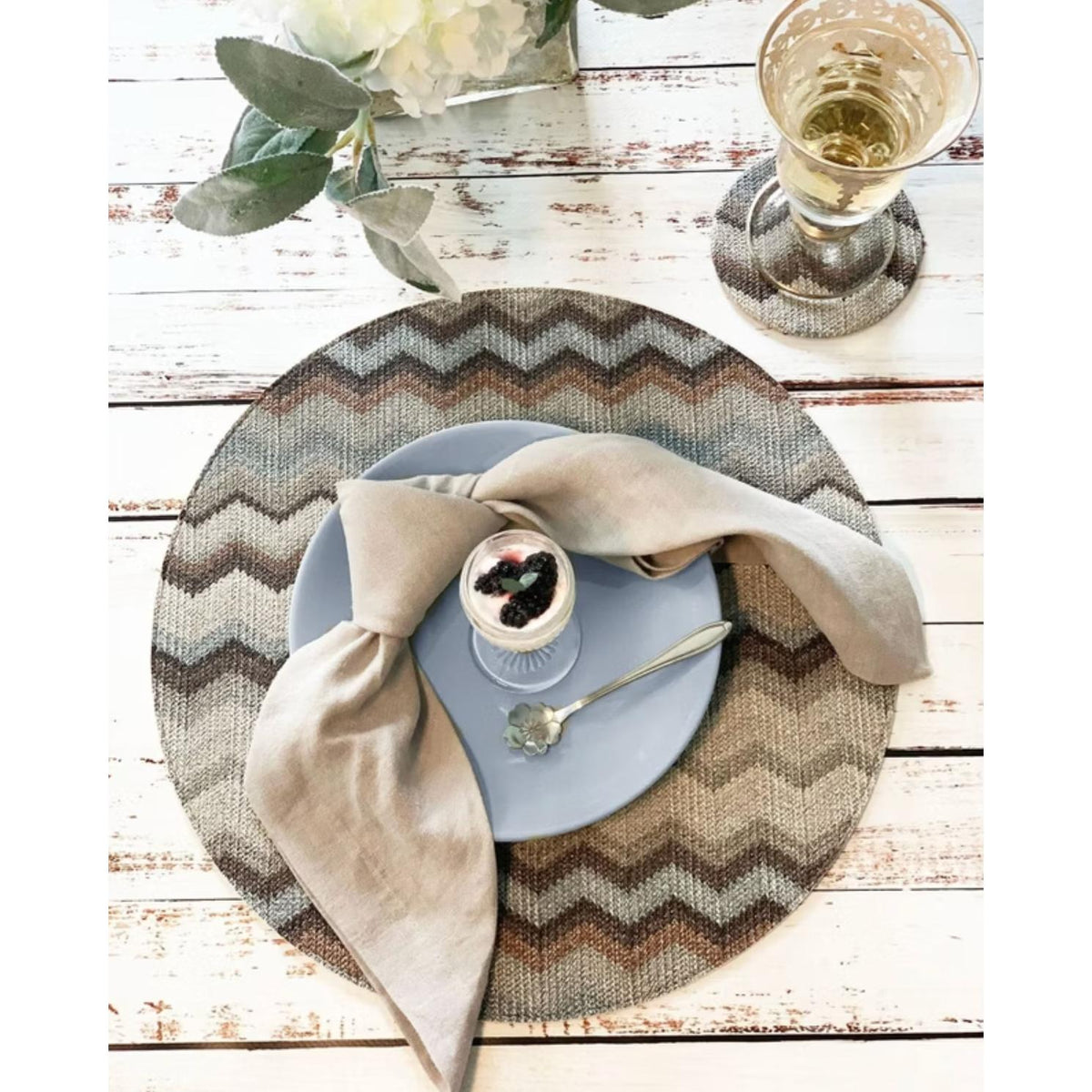 French Riviera Stonewashed Linen Napkins, Set 4 - Napkin Texture Detail | Bone & Brass