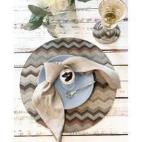 French Riviera Stonewashed Linen Napkins, Set 4 - Napkin Texture Detail | Bone & Brass