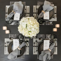 French Riviera Stonewashed Linen Napkins, Set 4 - Napkin Detail | Bone & Brass