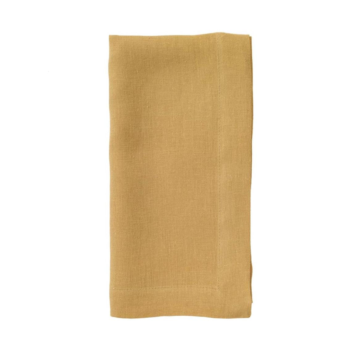 French Riviera Stonewashed Linen Napkins, Set 4 - Napkin Texture Detail | Bone & Brass
