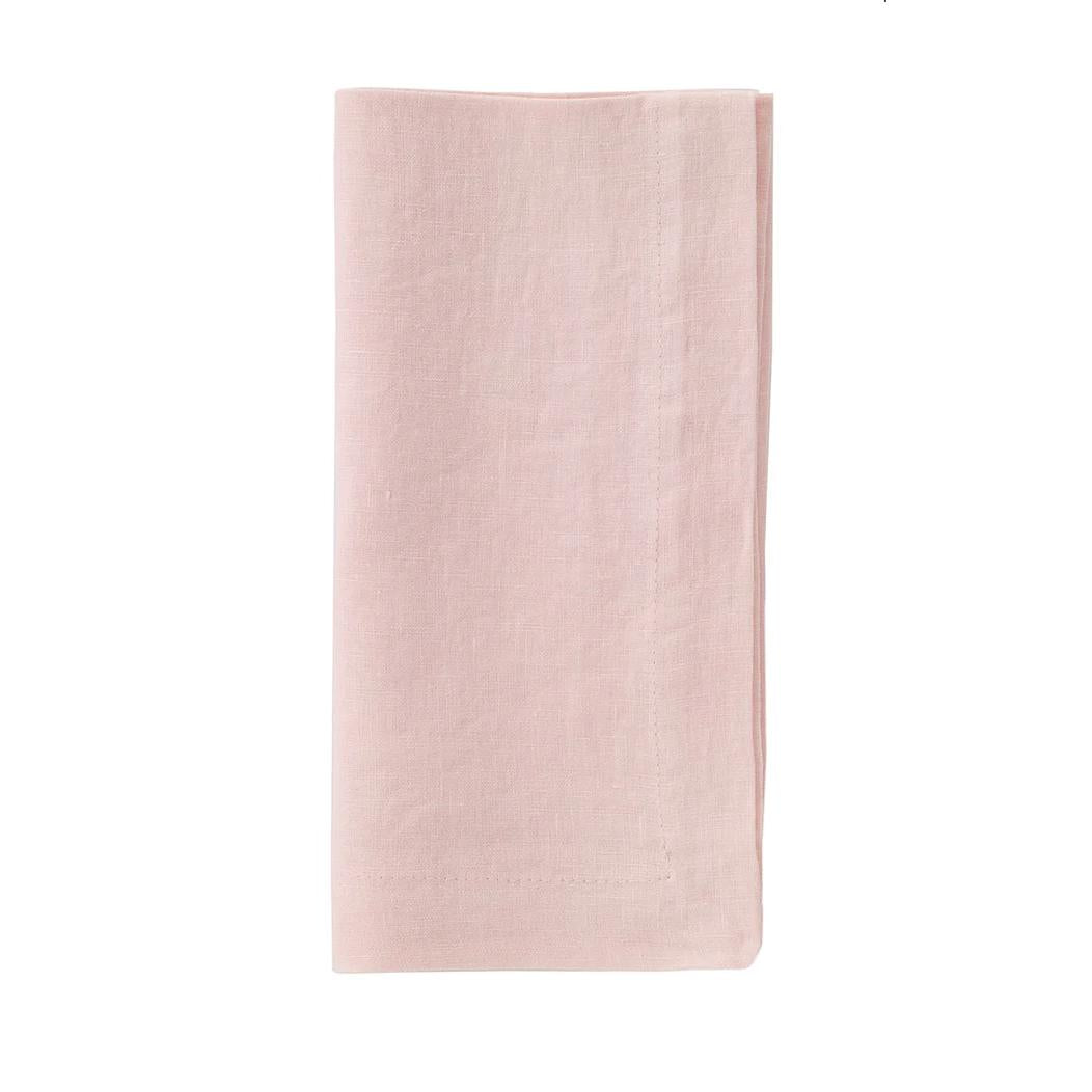 French Riviera Stonewashed Linen Napkins, Set 4 - Napkin View | Bone & Brass