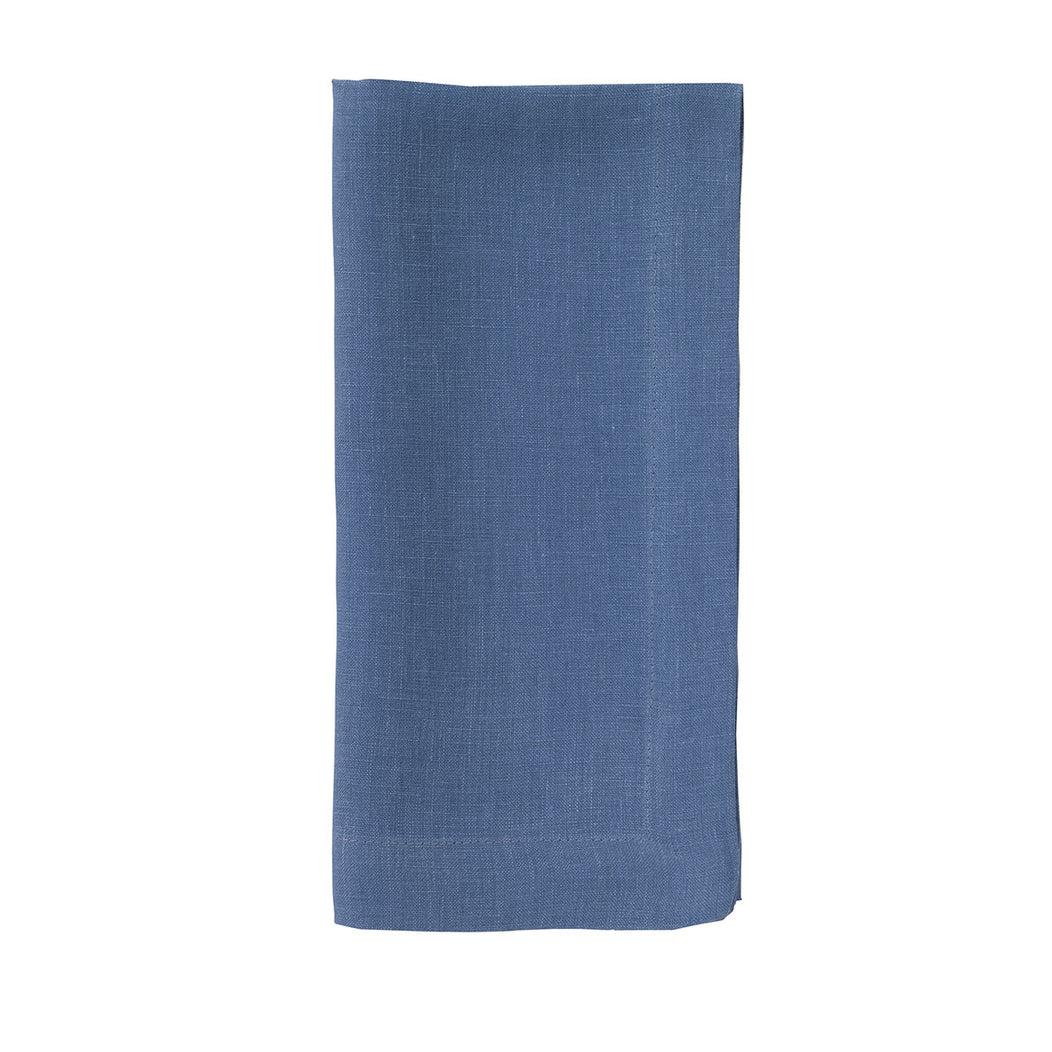 French Riviera Stonewashed Linen Napkins, Set 4 - Napkin Folded View | Bone & Brass