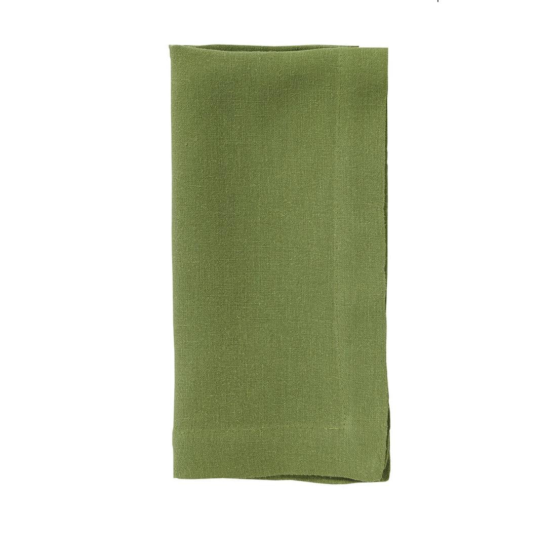 French Riviera Stonewashed Linen Napkins, Set 4 - Napkin Texture Detail | Bone & Brass
