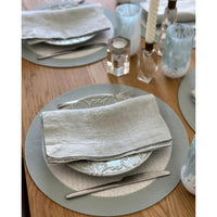 French Riviera Stonewashed Linen Napkins, Set 4 - Napkin View | Bone & Brass