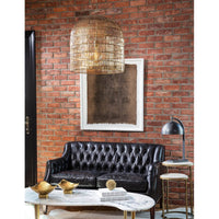 Fresco Metal Pendant Brass - Pendant Detail | Bone & Brass