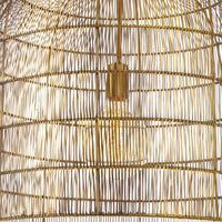 Fresco Metal Pendant Brass - Pendant Close Up | Bone & Brass