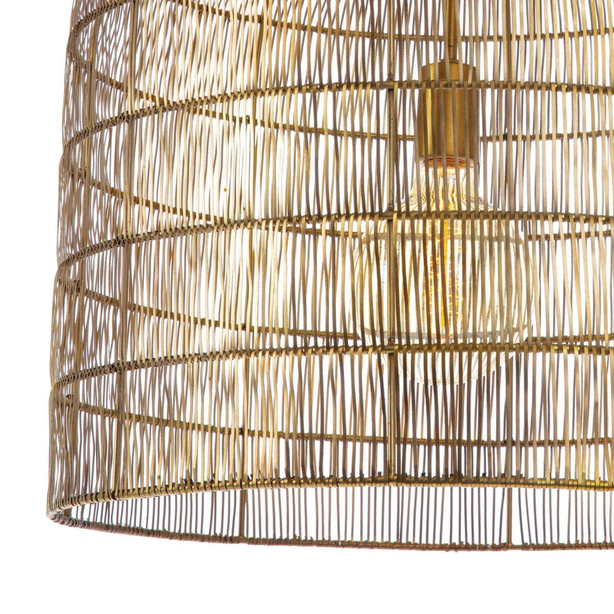 Fresco Metal Pendant Brass - Pendant View | Bone & Brass