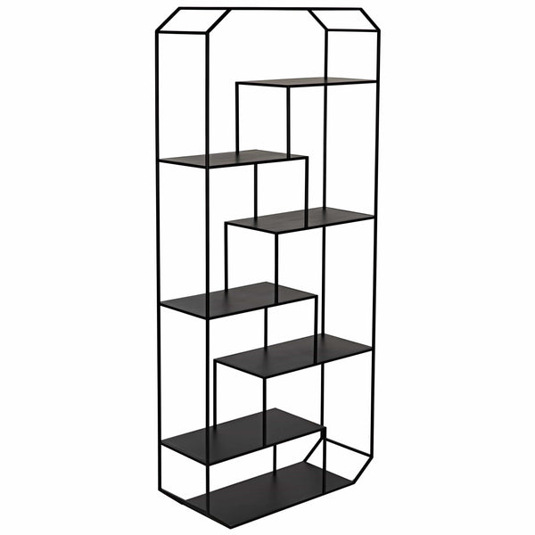 Marquise Bookcase Black Steel