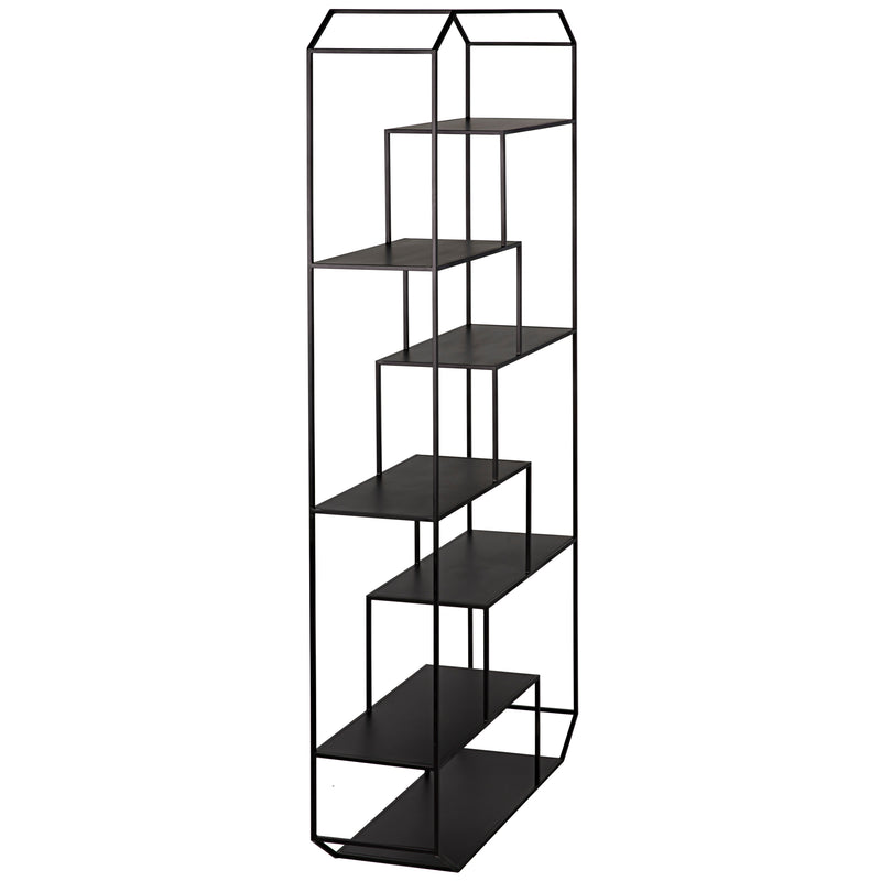 Marquise Bookcase Black Steel