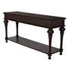Colonial Large Sofa Table Distressed Brown