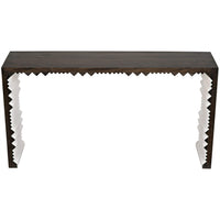 Nelson Console Ebony Walnut with White Detail