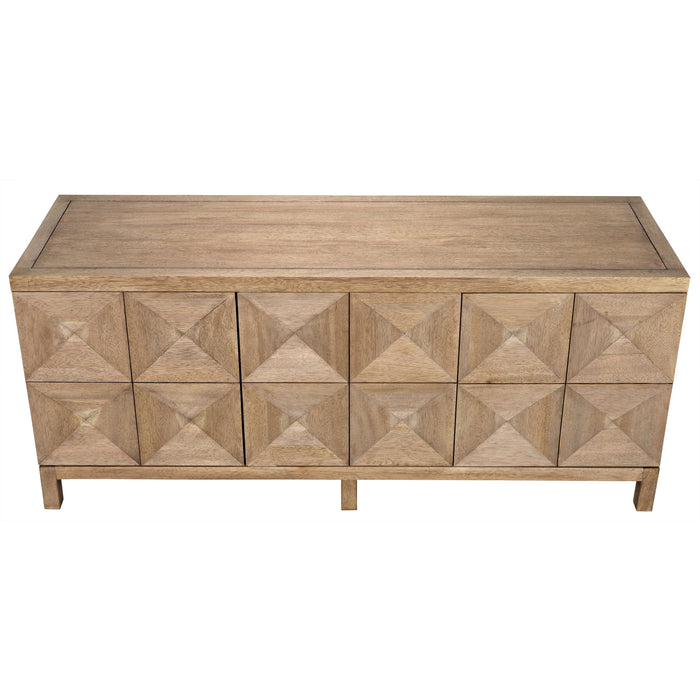 Quadrant 3 Door Sideboard Washed Walnut