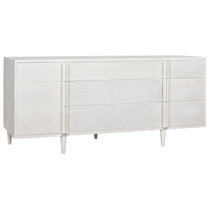 Morten 9 Drawer Dresser White Wash