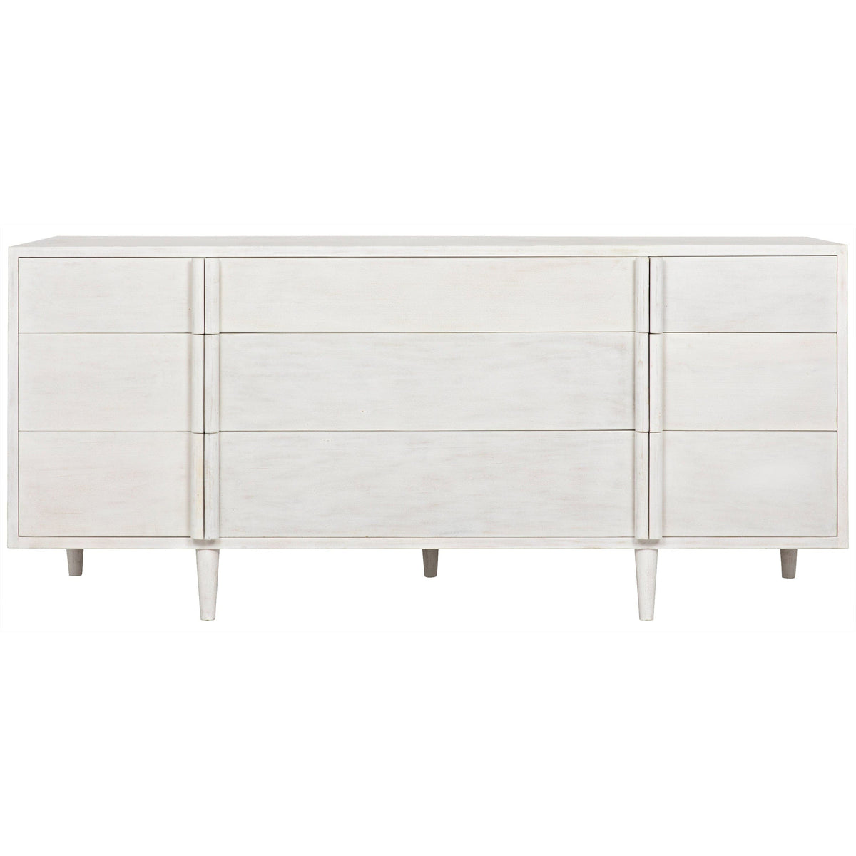 Morten 9 Drawer Dresser White Wash