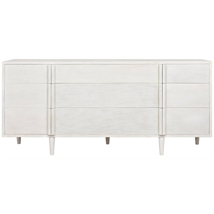 Morten 9 Drawer Dresser White Wash