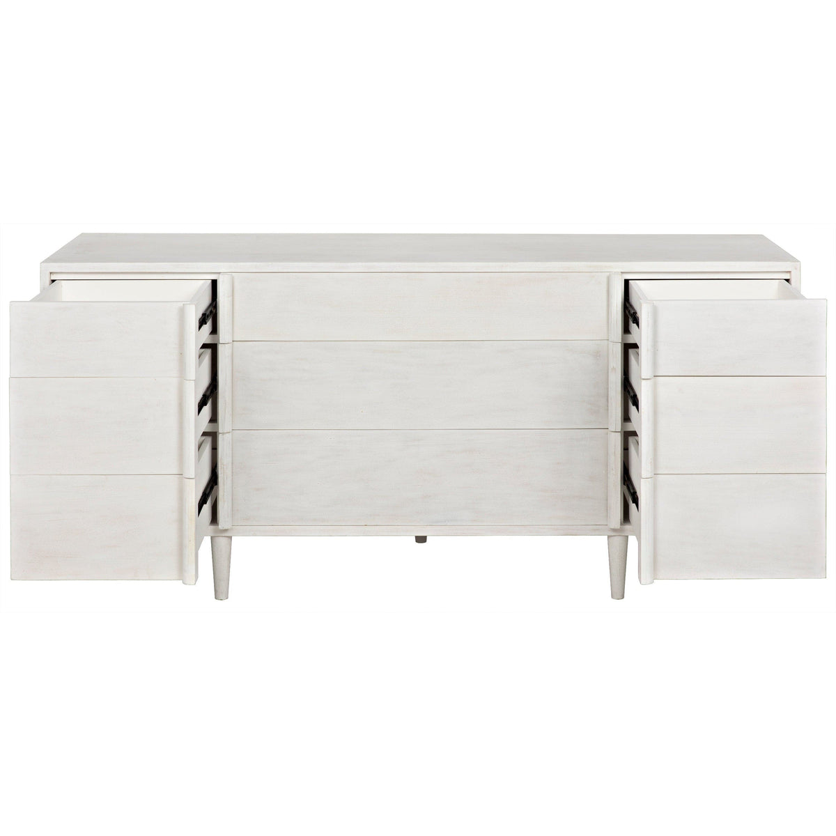 Morten 9 Drawer Dresser White Wash