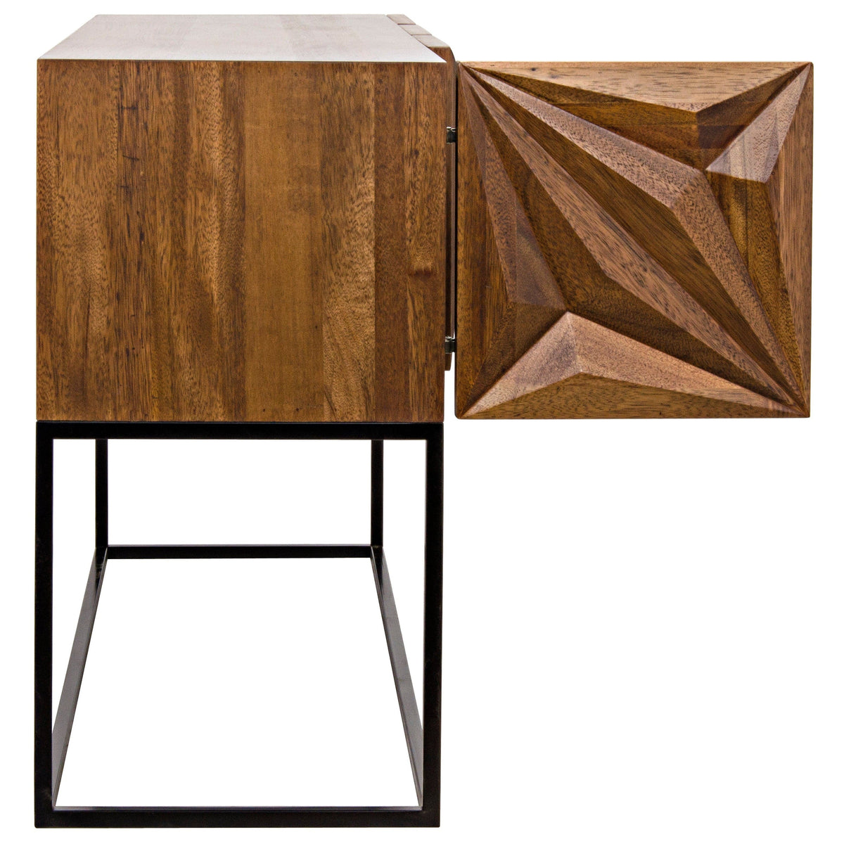 Zurich Console Dark Walnut with Steel