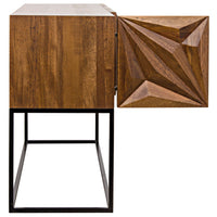 Zurich Console Dark Walnut with Steel