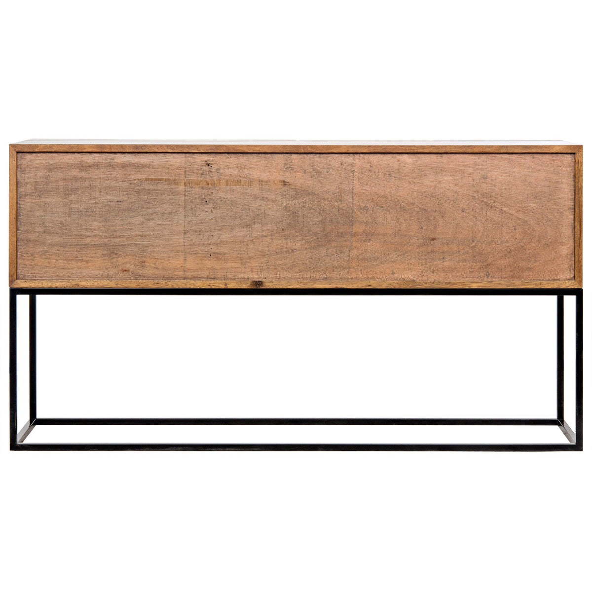 Zurich Console Dark Walnut with Steel