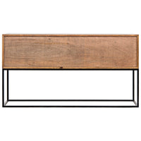 Zurich Console Dark Walnut with Steel