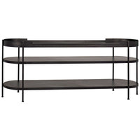 Cassio Black Steel Console Table