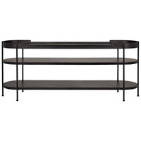 Cassio Black Steel Console Table