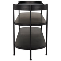 Cassio Black Steel Console Table