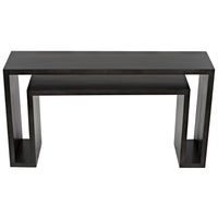 Caine Pale Black Mahogany Console