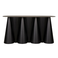 Salt and Pepper Console Black Steel