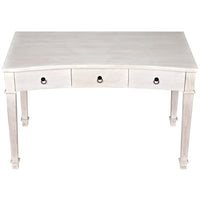 Curba Desk White Wash