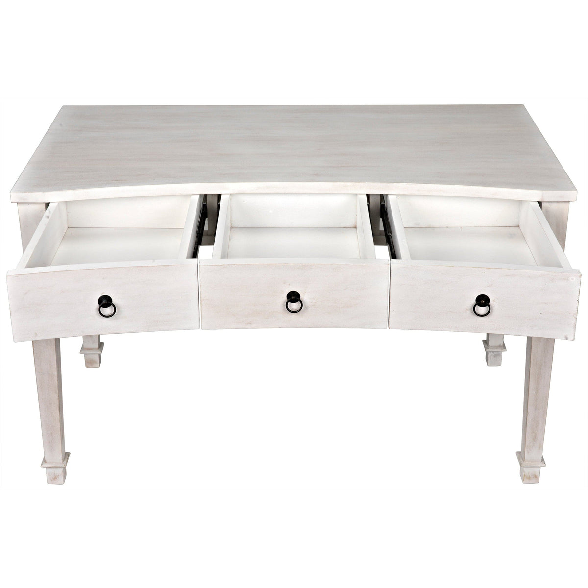 Curba Desk White Wash